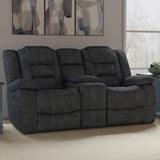 Parker House Bolton - Misty Storm Manual Glider Reclining Sofa And Loveseat Light Grey 100% Polyester (W) Mbol-32-miss