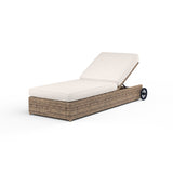 Havana Adjustable Chaise in Canvas Natural w/ Self Welt SW1701-9-5404 Sunset West