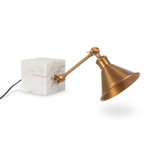 Marble and Brass Shelf Light, 21" ELT95928 Park Hill