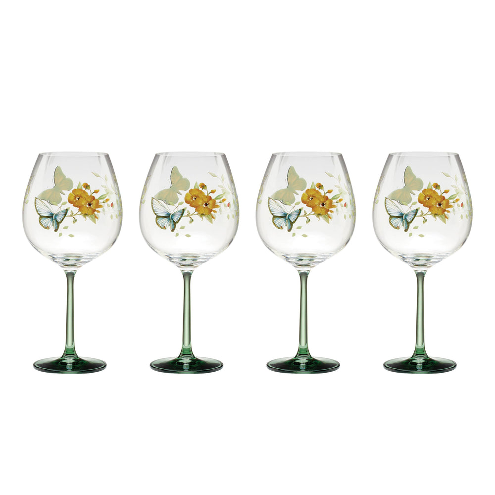 Lenox Butterfly Meadow Balloon Wine Glasses, Set of 4 Multi, NO COLOR GLASS,CRYSTAL 896702