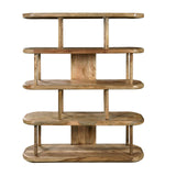 4-Shelf Open Display Bookcase Natural with Medium Wood Finish P301672 Pulaski Furniture