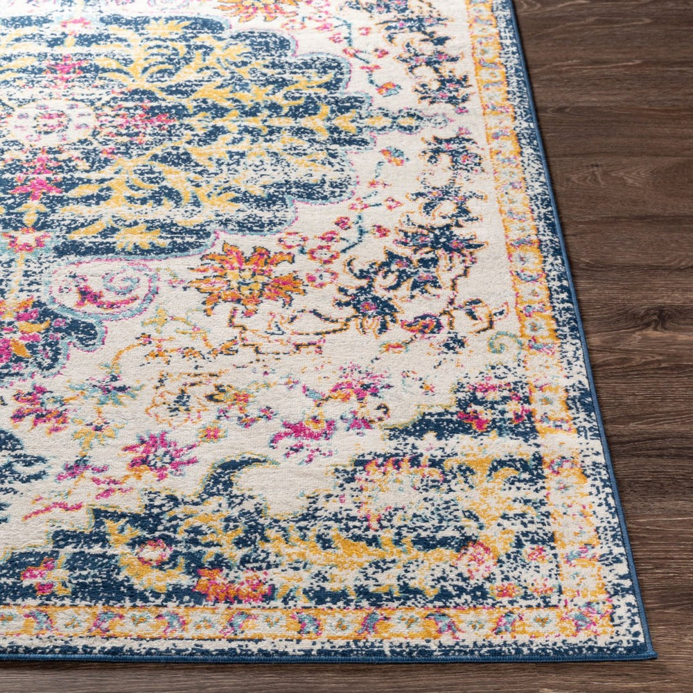 Livabliss Floransa Medallion Polypropylene Area Rug Soft Traditional Style for Living Room FSA2309-9123