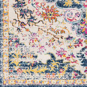 Livabliss Floransa Medallion Polypropylene Area Rug Soft Traditional Style for Living Room FSA2309-9123