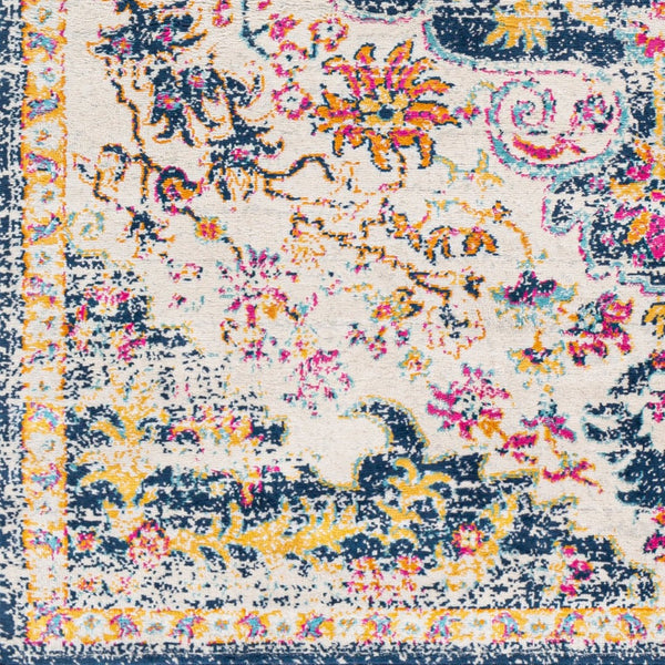 Livabliss Floransa Medallion Polypropylene Area Rug Soft Traditional Style for Living Room FSA2309-9123