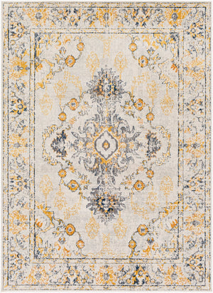 Livabliss Floransa Traditional Medallion Polypropylene Area Rug Turkey Woven Living Room Accent Light Beige, Li 8'11" x 12'4" FSA2311-9123