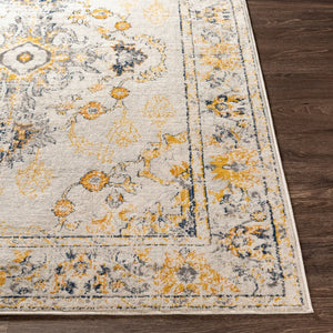 Livabliss Floransa Traditional Medallion Polypropylene Area Rug Turkey Woven Living Room Accent Light Beige, Li 8'11" x 12'4" FSA2311-9123