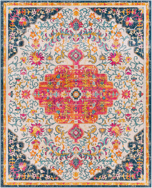 Livabliss Floransa Turkish Inspired Machine Woven Polypropylene Area Rug for Living Dining Gray, Light Bei 7'10" x 10' FSA2312-71010
