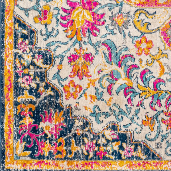 Livabliss Floransa Turkish Inspired Machine Woven Polypropylene Area Rug for Living Dining Gray, Light Bei 7'10" x 10' FSA2312-71010