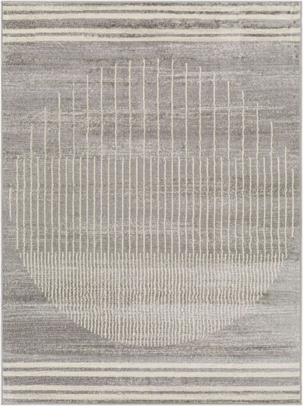 Livabliss Floransa Turkish Machine Woven Polypropylene Rug for Modern Entryways and High Traffic Zones Gray, Light Sla 6'7" x 9' FSA2367-679