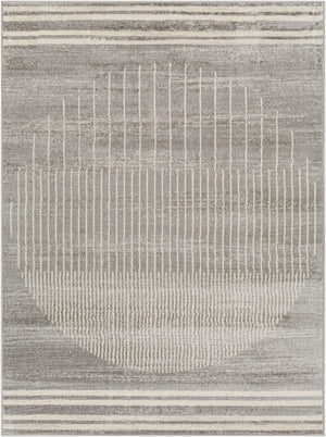 Livabliss Floransa Turkish Machine Woven Polypropylene Rug for Modern Entryways and High Traffic Zones Gray, Light Sla 6'7" x 9' FSA2367-679