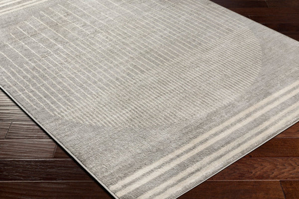 Livabliss Floransa Turkish Machine Woven Polypropylene Rug for Modern Entryways and High Traffic Zones Gray, Light Sla 6'7" x 9' FSA2367-679