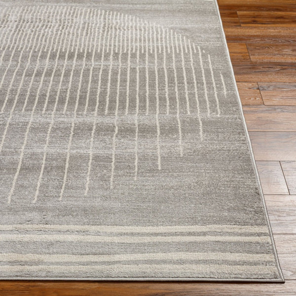 Livabliss Floransa Turkish Machine Woven Polypropylene Rug for Modern Entryways and High Traffic Zones Gray, Light Sla 6'7" x 9' FSA2367-679