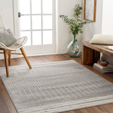 Floransa FSA-2367 7'10" x 7'10" Machine Woven Rug FSA2367-710SQ Livabliss Surya