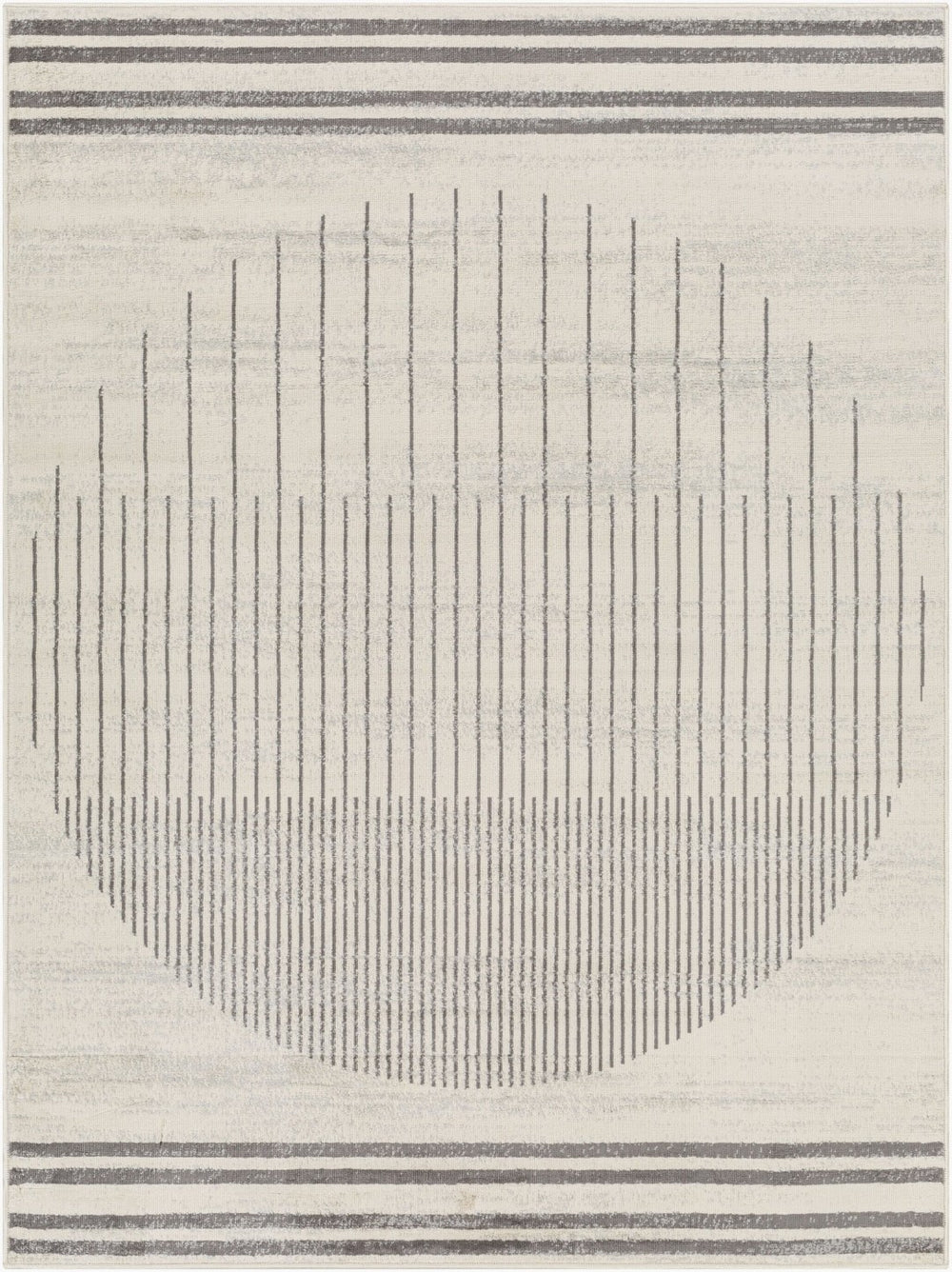 Livabliss Floransa Machine Woven Polypropylene Area Rug for Modern Living and Dining Rooms Cream, Charcoal 11'10" x 15' FSA2368-111015