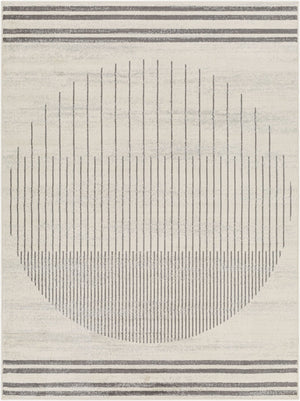 Livabliss Floransa Machine Woven Polypropylene Area Rug for Modern Living and Dining Rooms Cream, Charcoal 11'10" x 15' FSA2368-111015