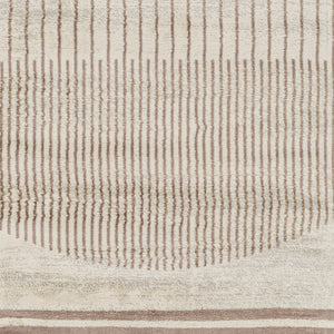 Livabliss Floransa Turkish Polypropylene Indoor Rug Modern Minimalist Living Room Floor Accent Cream, Brown 5'3" x 7'1" FSA2370-5371