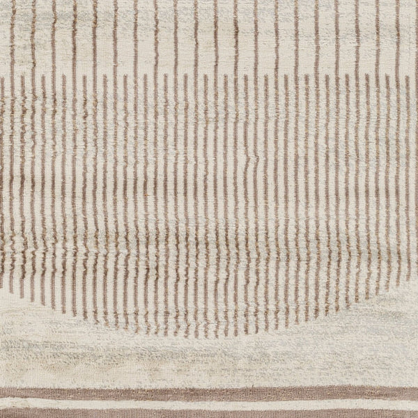 Livabliss Floransa Turkish Polypropylene Indoor Rug Modern Minimalist Living Room Floor Accent Cream, Brown 5'3" x 7'1" FSA2370-5371