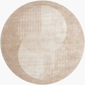 Livabliss Floransa Square Polypropylene Area Rug Turkish Woven Minimalist Living Room Floor FSA2374-67RD