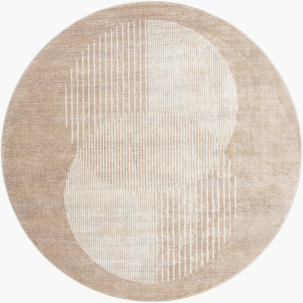 Livabliss Floransa Square Polypropylene Area Rug Turkish Woven Minimalist Living Room Floor FSA2374-67RD