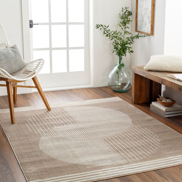 Livabliss Floransa Square Polypropylene Area Rug Turkish Woven Minimalist Living Room Floor FSA2374-67RD