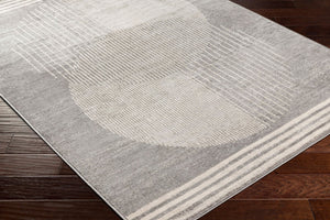 Livabliss Floransa Turkish Machine Woven Polypropylene Runner Rug for Hallways and Entryways Gray, Cream 2'7" x 7'3" FSA2375-2773