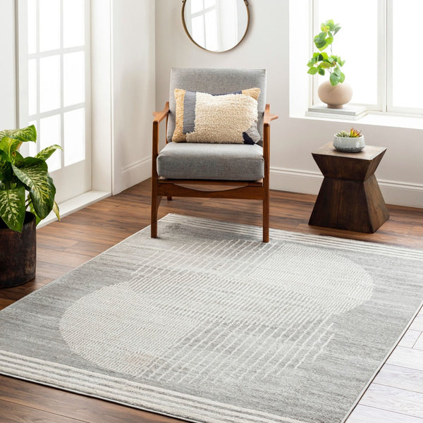 Livabliss Floransa Turkish Machine Woven Polypropylene Runner Rug for Hallways and Entryways Gray, Cream 9'10" x 14' FSA2375-91014