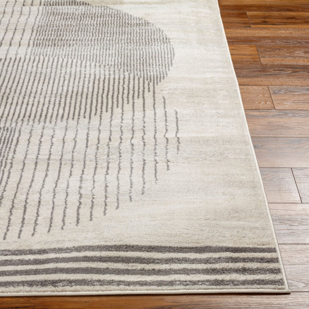 Livabliss Floransa Turkish Machine Woven Polypropylene Rug Minimalist Geometric Entryway Accent Cream, Charcoal 8'11" x 12'4" FSA2377-811123