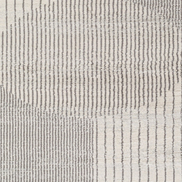 Livabliss Floransa Turkish Machine Woven Polypropylene Rug Minimalist Geometric Entryway Accent Cream, Charcoal 7'10" x 7'10" FSA2377-710RD