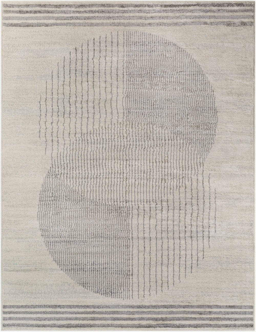 Livabliss Floransa Machine Woven Turkish Polypropylene Rug Geometric Modern Living Room Cream, Gray 8'11" x 12'4" FSA2378-811123