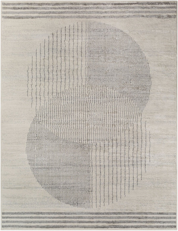 Livabliss Floransa Machine Woven Turkish Polypropylene Rug Geometric Modern Living Room Cream, Gray 8'11" x 12'4" FSA2378-811123