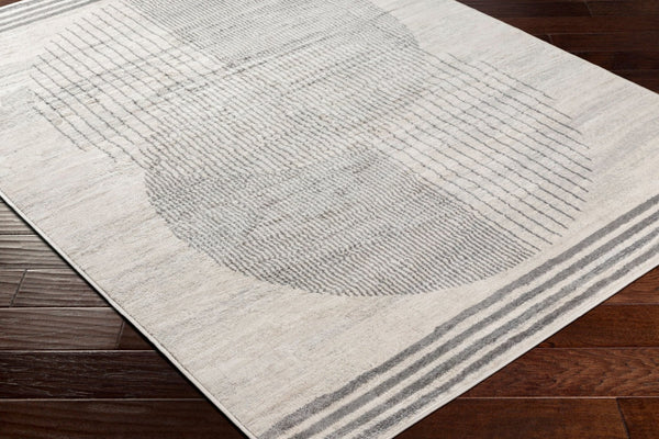 Livabliss Floransa Machine Woven Turkish Polypropylene Rug Geometric Modern Living Room Cream, Gray 8'11" x 12'4" FSA2378-811123