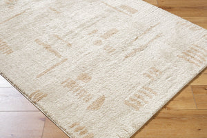 Livabliss Fossay High Pile Polyester Shag Rug Turkish Woven Plush Accent for Modern Interiors Light Beige, Be 2' x 2'11" FSG2301-2211
