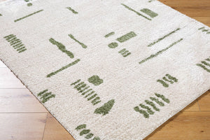 Livabliss Fossay High Pile Polyester Shag Rug Machine Woven Plush Accent for Bedroom Spaces Light Beige, Gr 6'7" x 9' FSG2302-679
