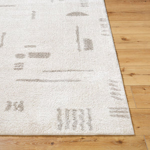 Livabliss Fossay High Pile Shag Rug Plush Polyester Weave for Bedroom or Reading Nook Light Beige, Me 7'10" x 10' FSG2304-71010