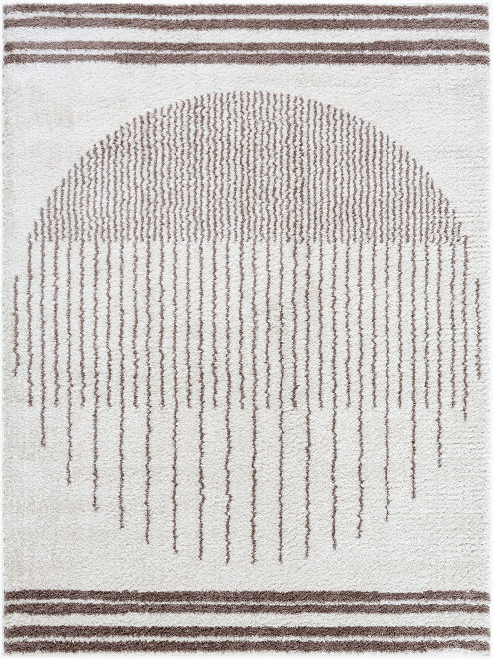 Livabliss Fossay Shag Polyester Area Rug Bohemian High Pile Plush Turkish Woven Accent Light Beige, Da 2' x 2'11" FSG2305-2211