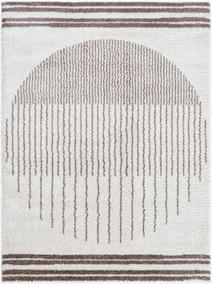 Livabliss Fossay Shag Polyester Area Rug Bohemian High Pile Plush Turkish Woven Accent Light Beige, Da 2' x 2'11" FSG2305-2211