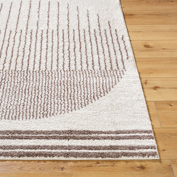 Livabliss Fossay Shag Polyester Area Rug Bohemian High Pile Plush Turkish Woven Accent Light Beige, Da 2'7" x 7'3" FSG2305-2773
