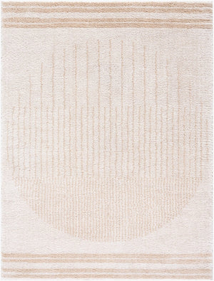 Livabliss Fossay Plush High Pile Shag Rug Bohemian Global Style Soft Polyester Entryway Accent Light Beige, Be 7'10" x 10' FSG2306-71010