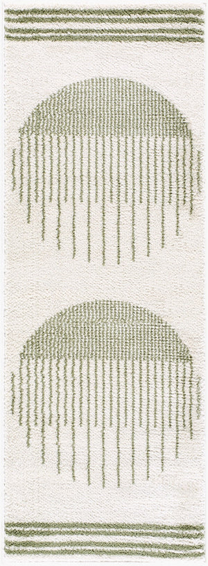 Livabliss Fossay Plush Polyester Shag Rug Turkish Woven Bohemian Accent for Cozy Living Spaces Light Beige, Gr 2'7" x 7'3" FSG2307-2773