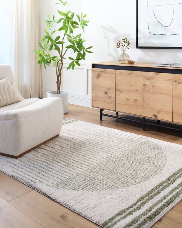 Livabliss Fossay Plush Polyester Shag Rug Turkish Woven Bohemian Accent for Cozy Living Spaces Light Beige, Gr 2'7" x 7'3" FSG2307-2773
