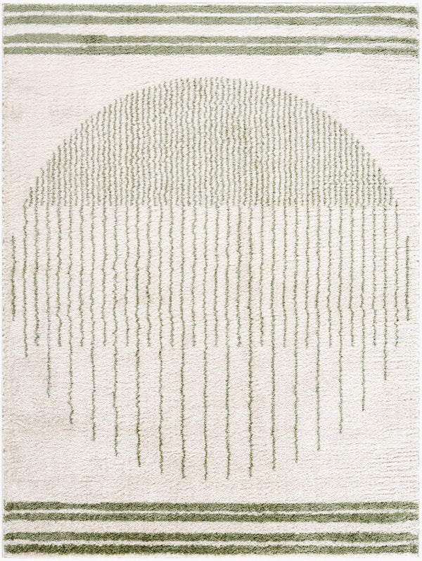 Livabliss Fossay Plush Polyester Shag Rug Turkish Woven Bohemian Accent for Cozy Living Spaces Light Beige, Gr 2' x 2'11" FSG2307-2211