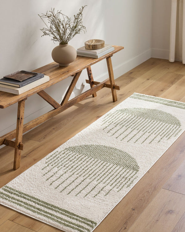 Livabliss Fossay Plush Polyester Shag Rug Turkish Woven Bohemian Accent for Cozy Living Spaces Light Beige, Gr 2' x 2'11" FSG2307-2211