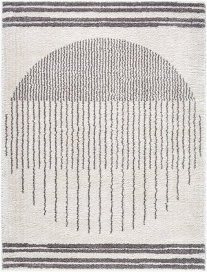 Livabliss Fossay Plush Polyester Shag Rug Machine Woven Bohemian Global Accent for Cozy Interiors Light Beige, Ch 7'10" x 10' FSG2308-71010
