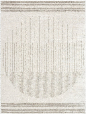 Livabliss Fossay Bohemian Global Shag Rug Plush Polyester Pile Woven Accent for Entryway Light Beige, Me 7'10" x 10' FSG2309-71010