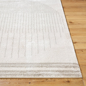 Livabliss Fossay Bohemian Global Shag Rug Plush Polyester Pile Woven Accent for Entryway Light Beige, Me 7'10" x 10' FSG2309-71010
