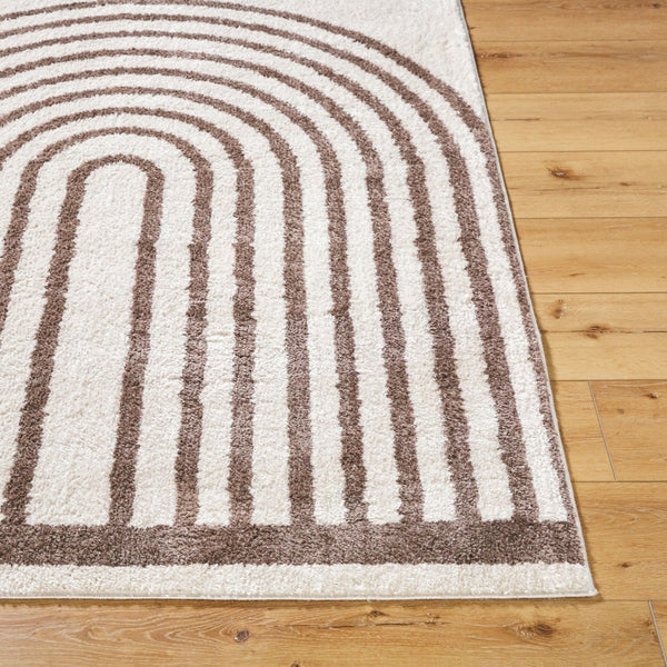 Livabliss Fossay Plush Polyester Shag Rug Art Deco Machine Woven High Pile Entryway Accent Light Beige, Da 2' x 2'11" FSG2310-2211