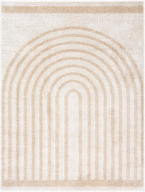 Livabliss Fossay Shag Polyester Area Rug Machine Woven Plush Pile for Bedroom or Bath Light Beige, Be 2' x 2'11" FSG2311-2211