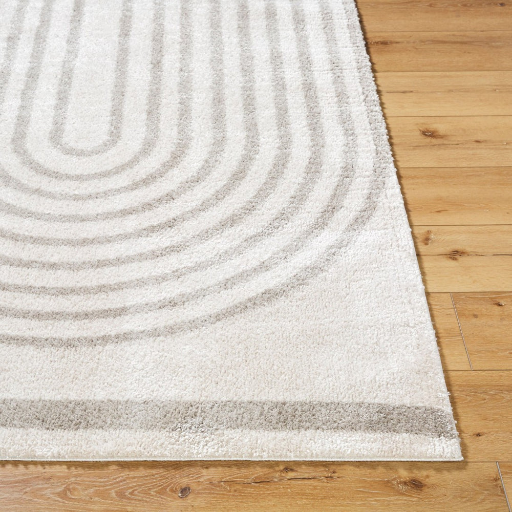 Livabliss Fossay Art Deco Shag Rug Machine Woven Polyester High Pile Bohemian Bedroom Accent Light Beige, Me 2' x 2'11" FSG2313-2211