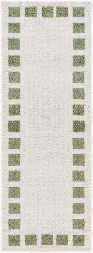 Livabliss Fossay Art Deco Shag Rug High Pile Polyester Turkish Woven Plush Entryway Accent Light Beige, Gr 2'7" x 7'3" FSG2315-2773