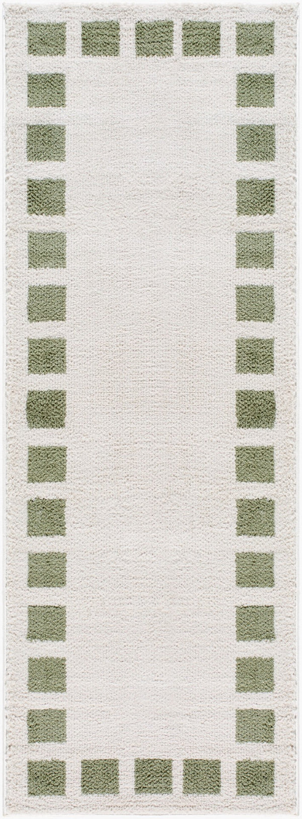 Livabliss Fossay Art Deco Shag Rug High Pile Polyester Turkish Woven Plush Entryway Accent Light Beige, Gr 2'7" x 7'3" FSG2315-2773